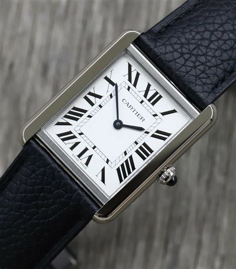 cartier tank solo large review|cartier tank solo on wrist.